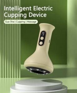 REOCLE Rechargeable 9-Speed Scraping Massage Tool Intelligent Suction Cup Vacuum Massager Long Battery Life Home Use Suitable for Neck Shoulder and Back Massage Tools