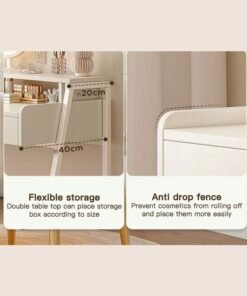 Sharpdo Multifunctional Bedroom With Drawer Storage Dresser 80*40*126cm - Image 4