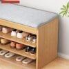 keke 3 Tier Multifunctional Shoe Storage Rack With Seat