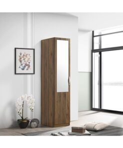 Home Box Kulltorp Plus 1-Door Wardrobe with Mirror 52 x 182 x 40 cm