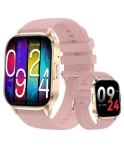 RollsTimi  Men's Smart Watch Women 2.01" AMOLED Waterproof Smartwatch,Fitness Tracker with Heart Rate Blood Pressure Sleep Monitor Activity Tracker for Android and iPhone - Pink