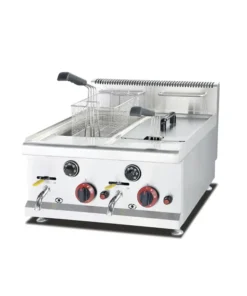 Counter Top Gas Fryer – 2 Tank 2 Basket – Dinox