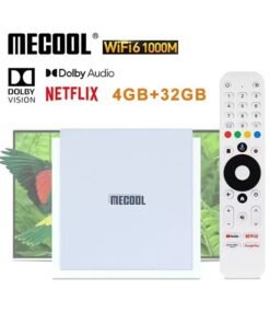 MECOOL KM2 PLUS DELUXE 32GB Netflix 4K Android TV BOX Google TV Dolby Vision 4GB DDR4 1000M LAN WIFI 6 IP TV Stream TVBOX
