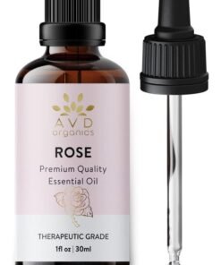 AVD Organics Rose Essential Oil 30Ml Premium Quality Therapeutic Grade For Soaps Candles Massage Skin Care Perfumes Home Fragrance Acetite For Diffuser1 Fl. Oz