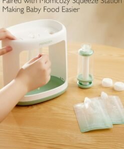 Momcozy Reusable Baby Food Pouches for Toddlers,BPA Free Plastic,Food Safe,Freezer Safe,Refillable for Applesauce Yogurt & Puree Squeeze Pouch