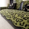 Retro Leopard Print Home Living Room Sofa Cushion Non-Slip Cushion Special-Shaped High-End Sofa Cover Cloth Manufacturer Direct Supply