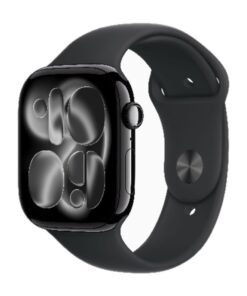 Apple Watch Series 11 GPS 46mm (International Version) Jet Black Aluminium Case With Black Sport Band - M/L