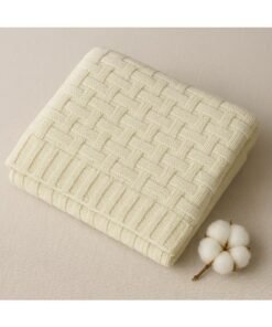 Kinder Valley Bamboo Weave Cotton Knitted Blanket