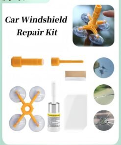 HALAMODO Car Windshield Repair Kit with Windshield Repair Resin Windshield Crack Repair Kit Professional Grade DIY Glass Chip Fix Set for Fix Auto Glass Windshield & Crack & Chip & Scratch