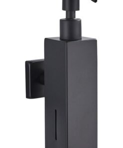 BRIMIX Wall Mounted Soap Dispenser Stainless Steel 304 Hand Wash Liquid Soap Dispenser (Black)