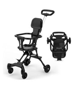 Beauenty 2-in-1 Convertible Stroller - One-Hand Fold Lightweight Travel Stroller with Adjustable Canopy & Shockproof Frame, All-Terrain Rotating 360° Front/Wheel Lock, Compatible with Airplane overhead & car trunk, for /Toddlers