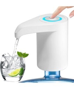 Home Care Electric Water Bottle Pump, USB Charging Dispenser, Universal Pump for 5 Gallon Jugs, Portable Dispenser for Home & Camping (White) White