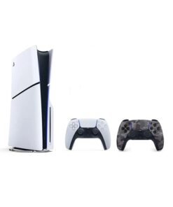 Sony PlayStation 5 Slim Console Disc Version With Extra Grey Camouflage Controller