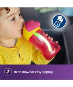Philips Avent Straw Cup, 10oz/300ml (Assorted Colour, Plastic) 12M+ - Image 4