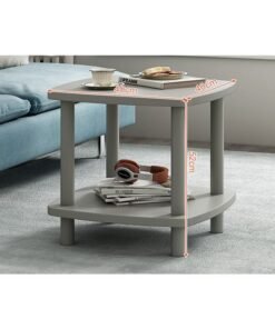 NKX 2 Layer Minimalist Square Coffee Table for Bedroom and Living Room  40 x 40cm