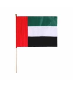 Home Care UAE National Flag - 21x14cm for National Day Celebrations, United Arab Emirates Flag, Emirati Pride Flag for Events, Parades, and OutdoorÂ Displays (Pack Of 12)