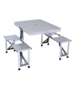 class Folding Picnic Table Grey 29 x 27 x 40cm