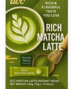 UCC Instant Matcha Latte from Shizuoka – 10 Sachets (15g) | High‑Antioxidant, Natural Energy