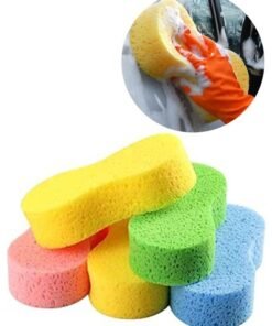 5PCS Car Wash Sponge, Large Multi Use Sponges for Cleaning,High Foam Scrubber Kit, Sponges for Dishes, Tile, Bike, Boat, Easy Grip Sponge for Kitchen, Bathroom, Household Cleaning（Random Color）
