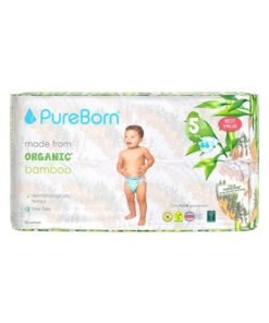 PureBorn Organic Bamboo Size 5 Diapers 11-18 Kg 88 Count