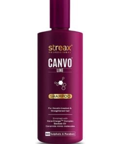 Streax Canvoline Straightening Post Care Shampoo For Women Anti Frizz & Hair Breakage Soft & Tangle Free Hair Sulphate & Paraben free 300ml