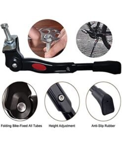 Luckam Kickstand for Kids Bike, Bicycle Kickstands Center Mount for 16 18 20 22 24 Inch Bicycles Adjustable Aluminum Alloy Kickstands for 16-18-20inch 18-20-22inch 22-24-26inch Mountain Bike - Image 3
