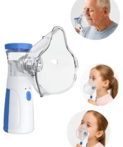 Fine Productions Portable Ultrasonic Mesh Nebulizer for children Men & Women Mini Handheld Portable Steam Humidifier for home and travel