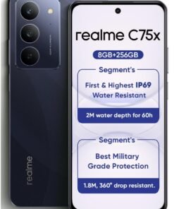 realme C75X Dual SIM Oceanic Blue 8GB RAM 256GB 4G - Middle East Version