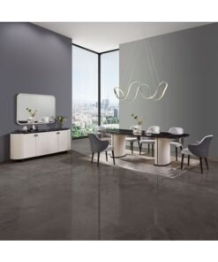 DANUBE HOME Krisalis 1 + 8 Dining Set - Beige/Black