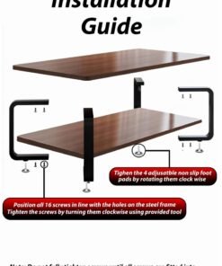 Toshionics 2 Tier Modern Geometric Design Rectangular-Shaped Coffee Table with Marble Faux Finish Tabletop and Paint-Coated Golden Steel Frame Legs - Multifunctional Luxurious Stylish Minimalist Nordic Accent Center Contemporary Table with Built-In Storage Shelf for Home, Living Room, Office, Hotel Lobbies, Lounge, Reception and Waiting Areas- Available in Two Size