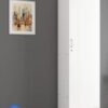 SULSHA 1 Door Wooden Wardrobe Cabinet Cupboard With Drawer Lock Keys White