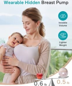 Paruu Wearable Breast Pump 4 Modes, 12 Levels, 240g, BPA-Free, Hands Free Breast Pump, Comfortable, Leak-Proof, Strong Suction - Image 3