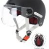 DUNISO Open Face Helmet, Breathable Motorcycle Half Helmet，Scooter Helmet With Adjustable Goggles,With Lock Buckle，Removable And Washable Lining, Adjustable Head Circumference Size，Shock And Fall Resistant, Suitable For Both Men And Women