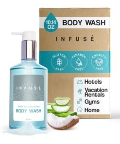 Terra Pure Infuse Body Wash, Retail Size Hotel Amenities, 10.14 oz.