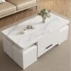 Multifunctional Adjustable Height Modern Dining Table Set Coffee Table Set