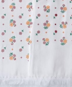 DIVYAM - JOY OF COMFORT DIVYAM Travel Towel – 270 GSM 100% Cotton, Lightweight, Quick-Dry & Absorbent | 30x60” Floral Print Bath Towel for Beach, Gym, Yoga, Camping & Travel