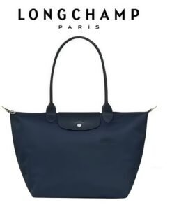 Longchamp Women's Classic Fashion Versatile Large Handbag Shopping Bag Shoulder Bag Handbag Eco-friendly Ocean Blue