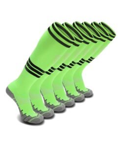 SKY WING Mens Baseball Socks Football Softball Knee High Sock Unisex Athletic Soccer Socks  1/2/3/4 Pairs for Youth Adult  Men and Women