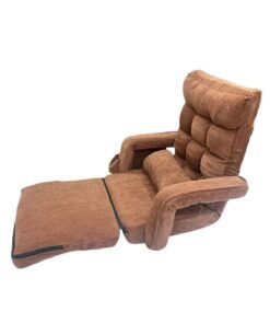 Alternative view of Albawadi Folding Lazy Sofa Chair Comfort Floor Sofa Cushion Adjustable Back Chair with Pillow