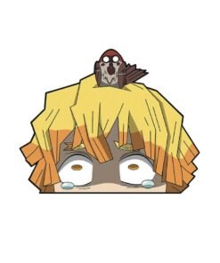 1-Piece Car Creative Anime Demon Slayer Agatsuma Zenitsu Stickers Personality Graffiti Bumper Decoration Body Motorcycle Electric Car Suitcase Stickers