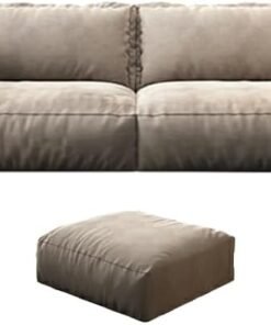 Comfynest Modern Grey Fabric Sofa Set