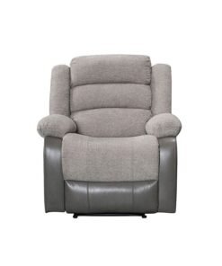 DANUBE HOME Greensboro 1-Seater Fabric Manual Motion Recliner Modern Design One Seat Relaxing Chair Comfortable Living Room Furniture L 94 x W 90 x H 101 cm - Dark Grey - Image 4