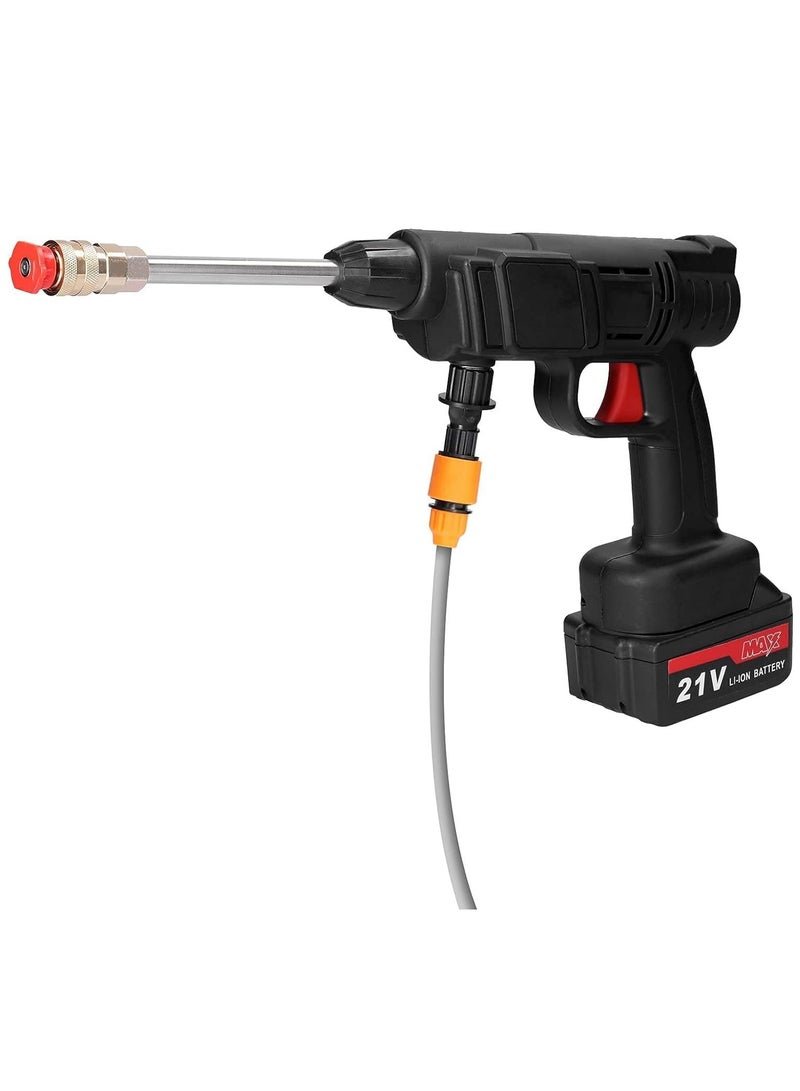 Household Cordless High Pressure Car Wash Tool Portable Vehicle Cleaning Machine Automobile Washer with Foam Bottle