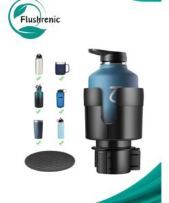 Flushrenic Car cup holder, car cup holder extender, car cup holder extender with adjustable base, suitable for large bottles of 24-38 ounces, 3 inches-3.77 inches (16-38 ounces).