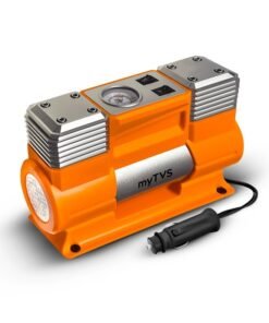 myTVS Heavy Duty Metal Tyre Inflator for Car | 150Psi Double Cylinder Electric Air Pump for SUV  (TI-18)