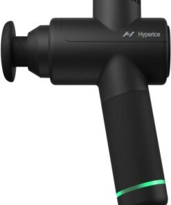 HYPERICE Hypervolt Go 2 in Black - Featuring Quiet Glide Technology - Handheld Percussion Massage Gun | 3 Speeds, 2 Interchangeable Heads | Helps Relieve Sore Muscles and Stiffness