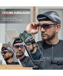 Alternative view of Rockbros Photochromic Sports Sunglasses Mens Pickleball Glasses Cycling Glasses Mtb Sunglasses, With Removable Elasctic Band