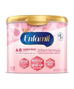Enfamil A.R. Infant Formula, Reduces Reflux & Spit-Up, DHA for Brain Development, Probiotics to Support Digestive & Immune Health, Reusable Powder Tub, 19.5 Oz