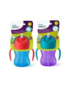Philips Avent Straw Cup, 7oz/200ml (Assorted Colour, Plastic) 9M+