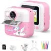 Beauenty Kids Camera Instant Print, Camera for Kids with Printable Photos, Toddler Camera Toys for Children Ages 3-14, Digital Camera Birthday Gifts for Girls 4 5 6 7 8 9 10 11 12 13 Years Old (Pink)